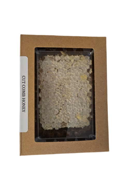 Pure raw cut honey comb