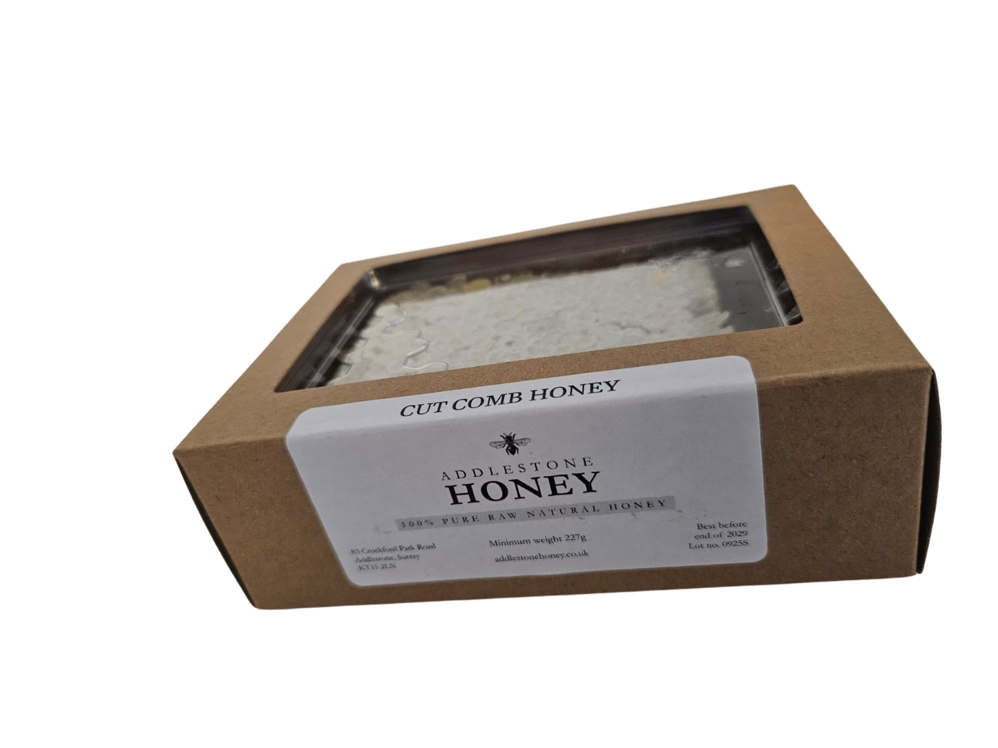 Raw hand cut honey comb