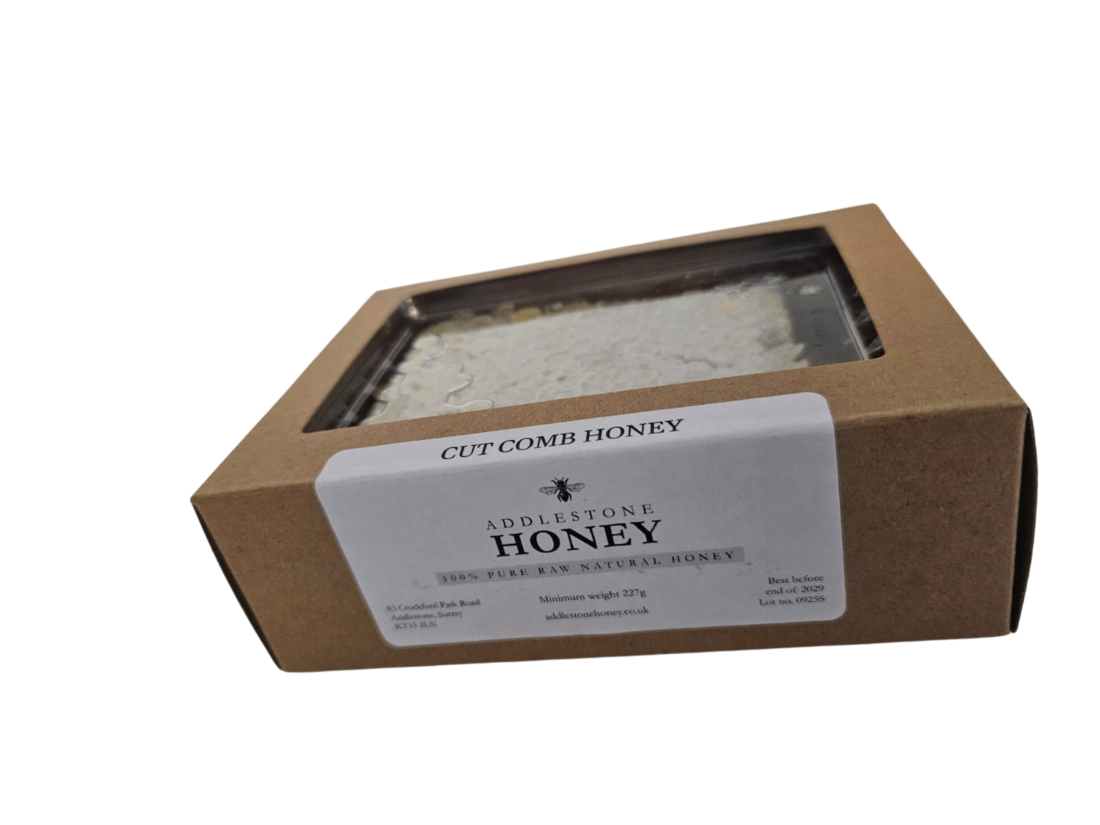 Raw hand cut honey comb