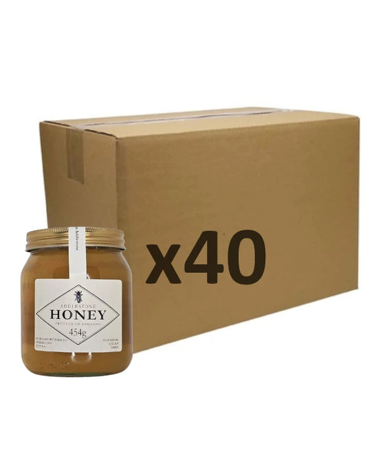 Bulk box of 40 jars of pure local raw honey