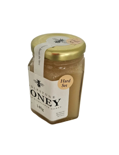 A small jar of local crystallised honey.