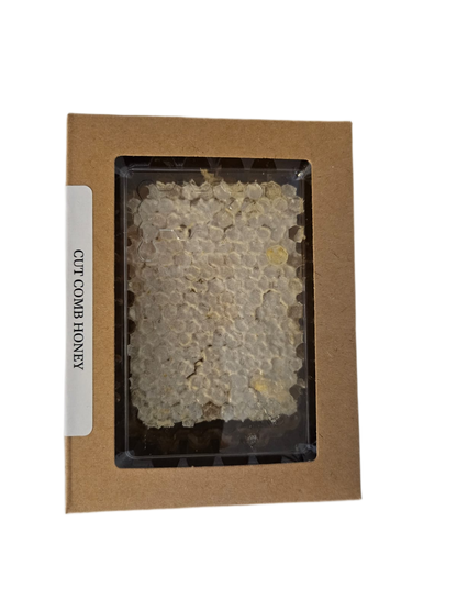 Pure raw cut honey comb