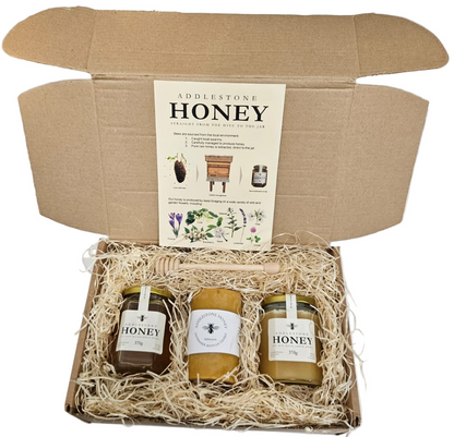 Honey & Beeswax Candle gift box - Addlestone honey