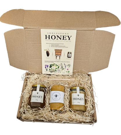 Honey & Beeswax Candle gift box - Addlestone honey