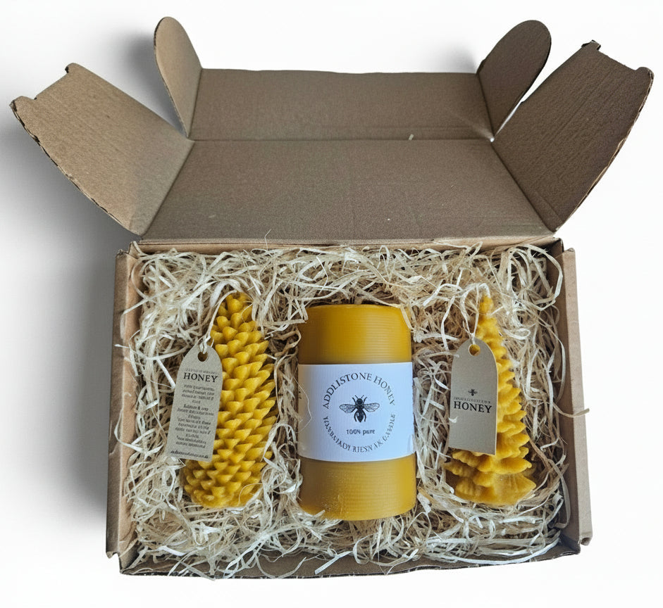 Pure beeswax candle giftbox