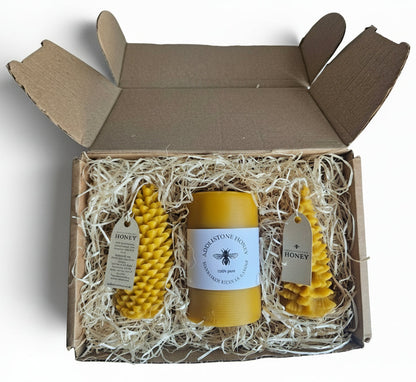 Pure beeswax candle giftbox