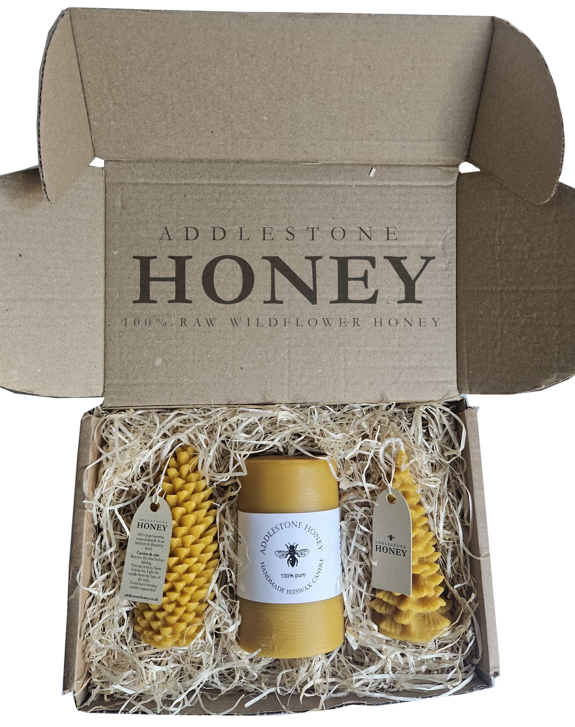 Pure beeswax candle giftbox